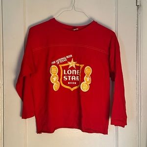 Vintage 1970’s Lone Star Beer Cropped T-shirt